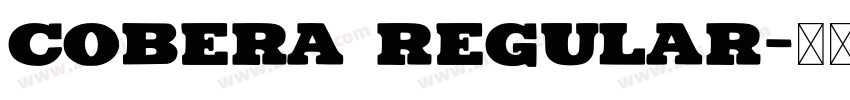 Cobera Regular字体转换